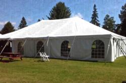 40' x 60' pole tent replacement top - sectional